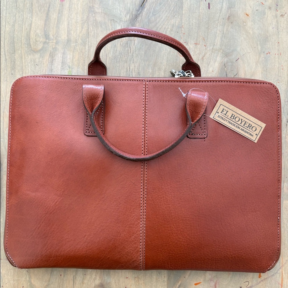 Spanish Leather Laptop Bag and Wallet